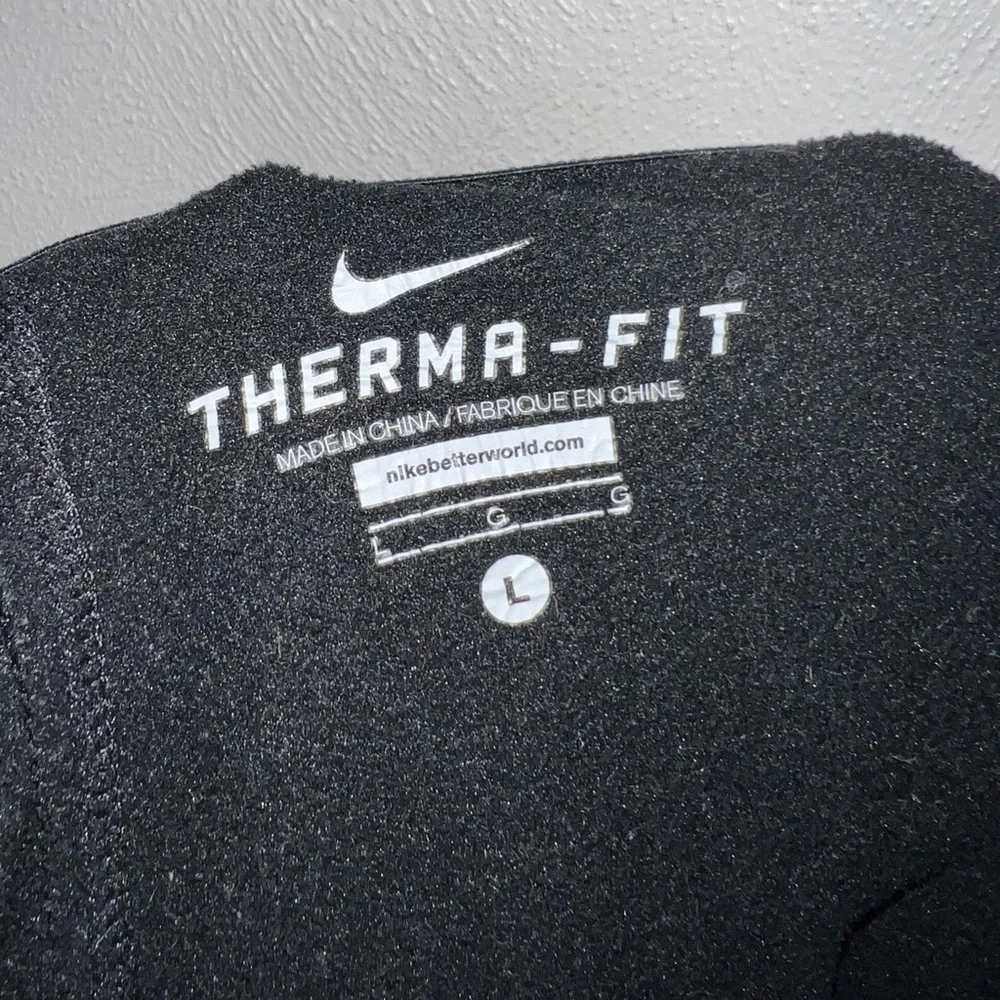 NIKE Classic Therma‎ Fit Casual Athletic Athleisure Joggers Black White Men's L